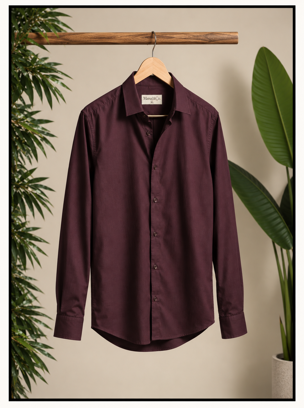 The Burgundy Shirt