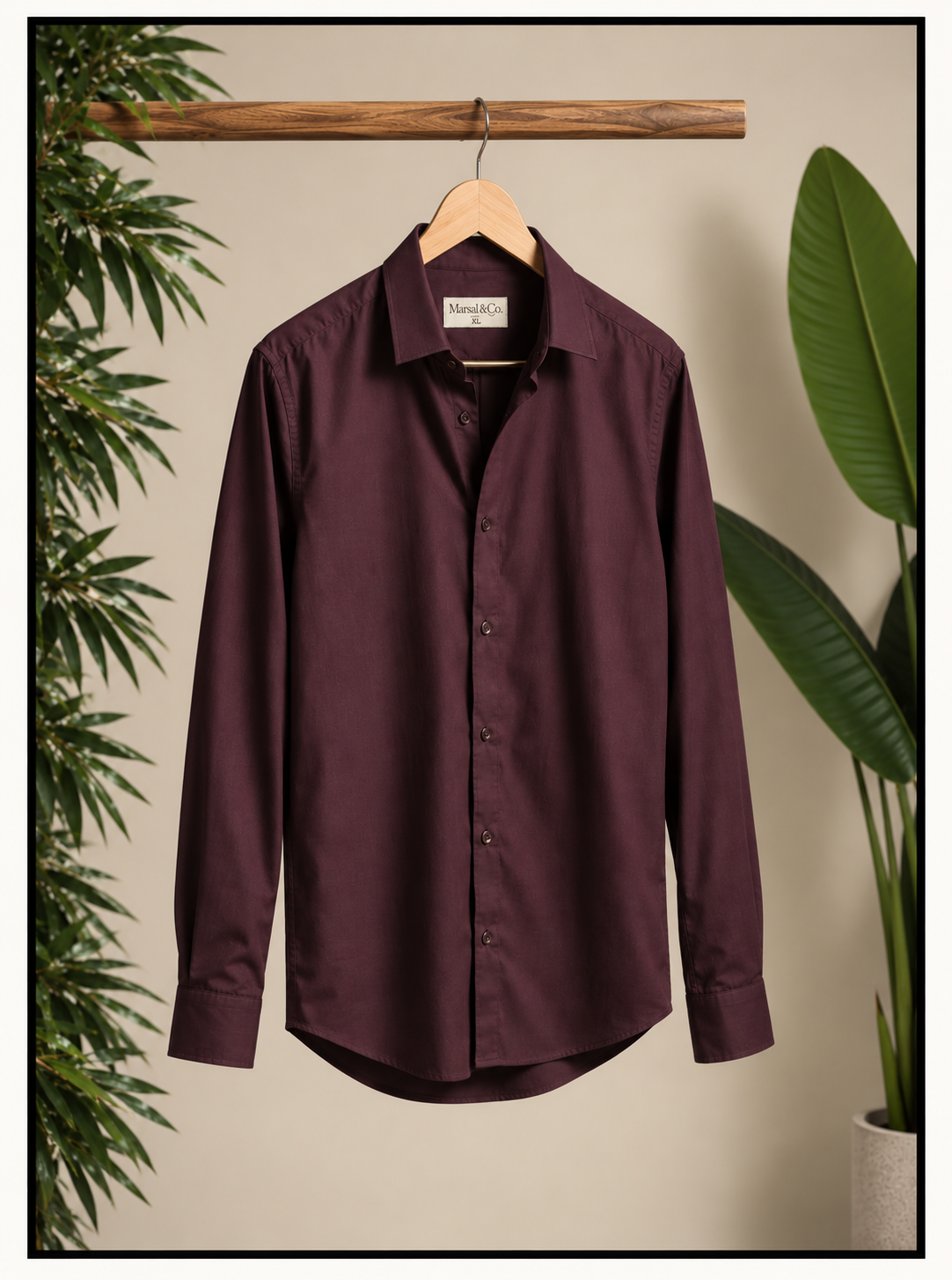 The Burgundy Shirt
