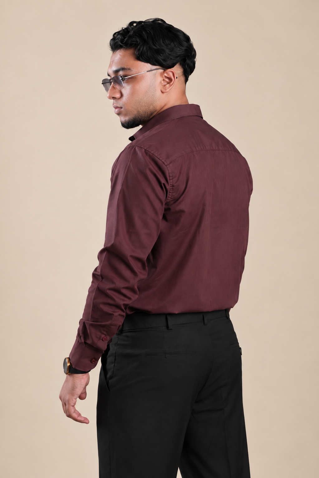 The Burgundy Shirt